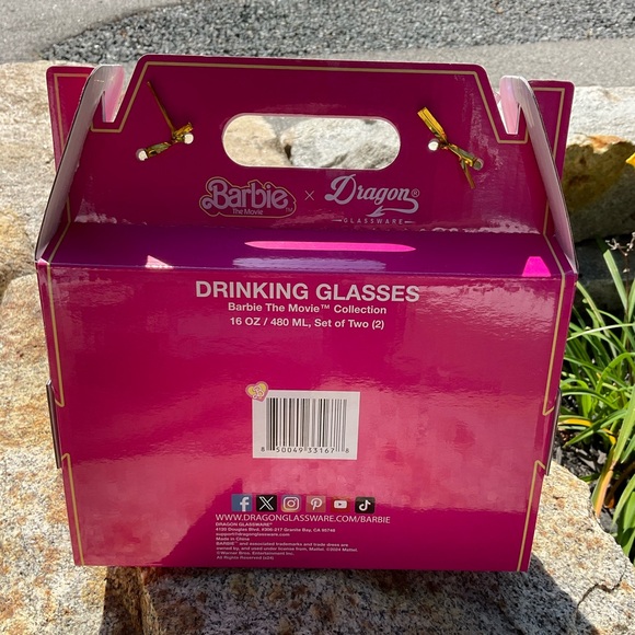 🎀Barbie x Dragon Glassware WEIRD BARBIE Iridescent Drinking Glasses - Picture 5 of 5